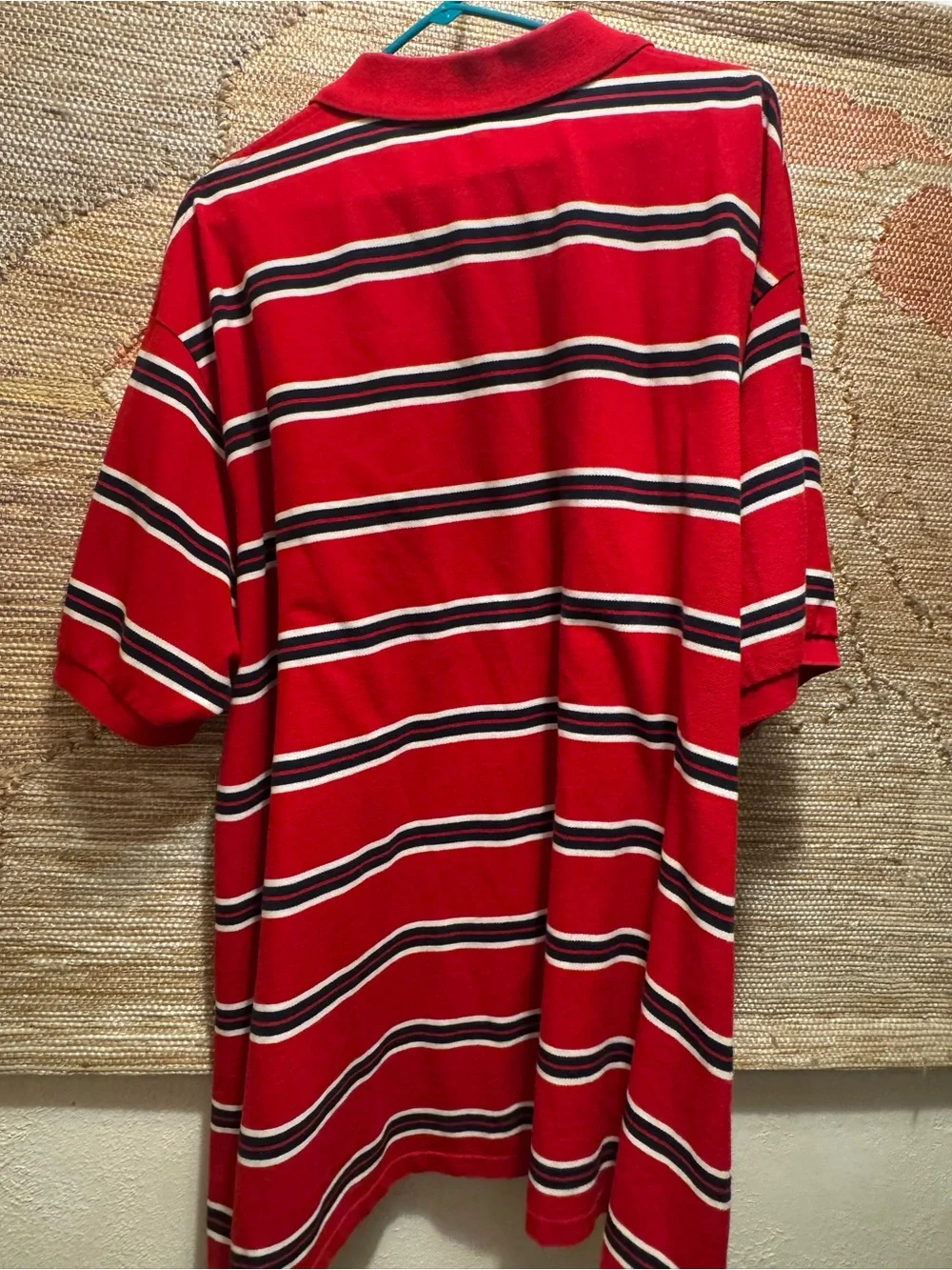 Polo by Ralph Lauren Red Striped Cotton Polo Shirt 3XB